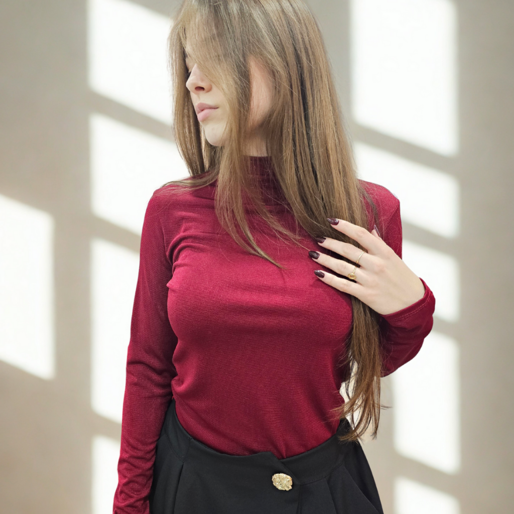 halenka bordo basový